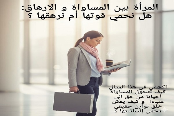 المرأة بين المساواة والإنصاف: حين تتحوّل الحرية إلى عبء